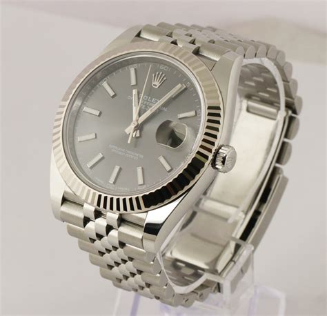 rolex dj.41|rolex datejust 41 rhodium price.